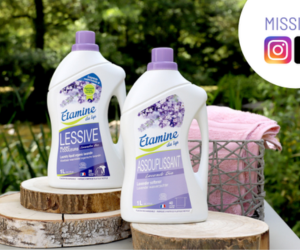 lessive et assouplissant blanc et couleurs au lavandin Étamine du Lys