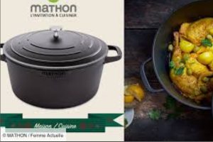 cocotte légère noire de Mathon