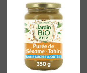 purée sésame-tahin bio de Jardin Bio étic
