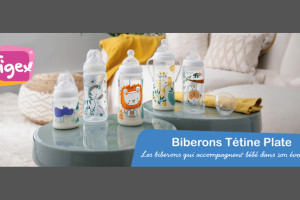 biberon tétine plate de Tigex
