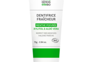 dentifrice fraîcheur à la menthe poivrée de Mademoiselle Bio