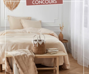 parure de lit en gaze de coton