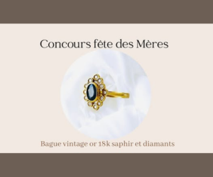 1001 Oui bague en or jaune 18k