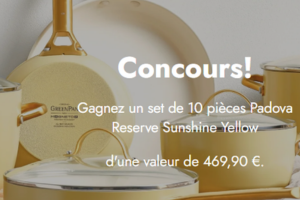 GreenPan lot d’ustensiles Padova Reserve Sunshine Yellow