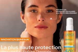 eau solaire fraîche SPF50+ Bariesun d’Uriage