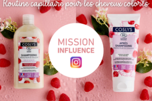 routine cheveux colorés de Coslys