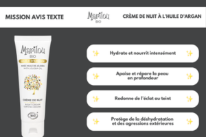 crème de nuit à l’huile d’argan Marilou Bio
