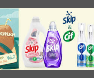 lot de produits d’entretien Skip & Cif