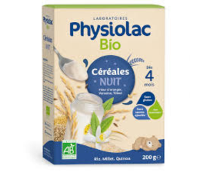 céréales bébé nuit bio Physiolac