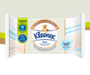 papier toilette humide Kleenex Pure