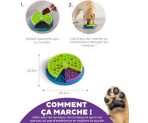 puzzle interactif et gamelle anti-glouton