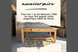 table de ferme Madeleine