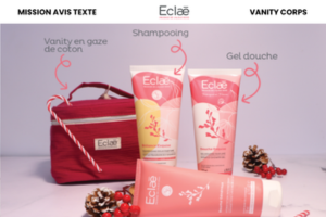coffret vanity soins corps naturels Eclaē