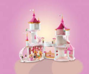 palais avec couple royal et trônes Playmobil