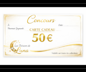 carte cadeau bijoux de 50 €