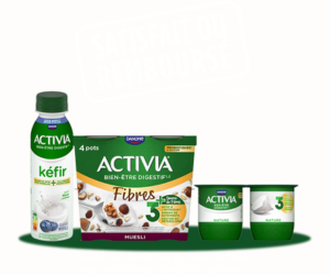 packs de produits Activia
