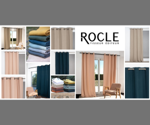 paire de rideaux Colin 100 % lin de Rocle