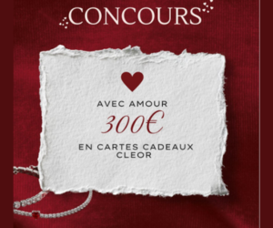 carte cadeau de 150 € à gagner pour la Saint-Valentin