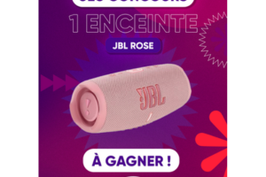 enceinte JBL rose