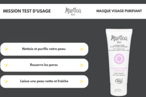 masque visage purifiant de Marilou Bio