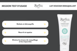Lait Douceur Démaquillant de Marilou Bio