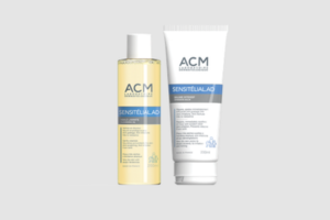 huile lavante et baume intensif Sensitélial.AD d’ACM